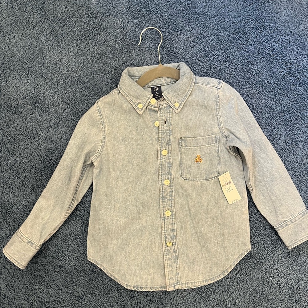 Denim Shirt - 4T - Gap (NWT)